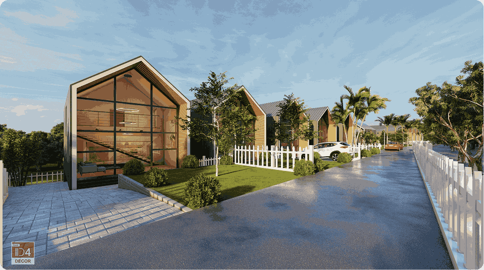 A-frame cabins